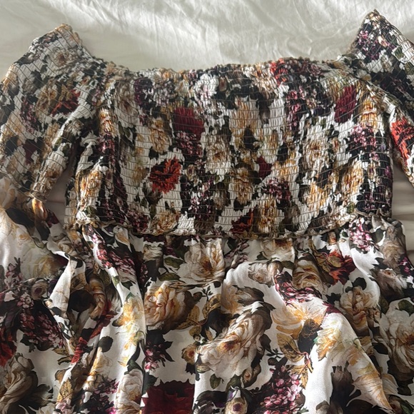 Bailey 44 Brown and White Ruffled Skater Blouse NWHT - Picture 4 of 5